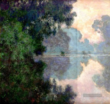  Giverny Kunst - Morgen auf der Seine bei Giverny Claude Monet